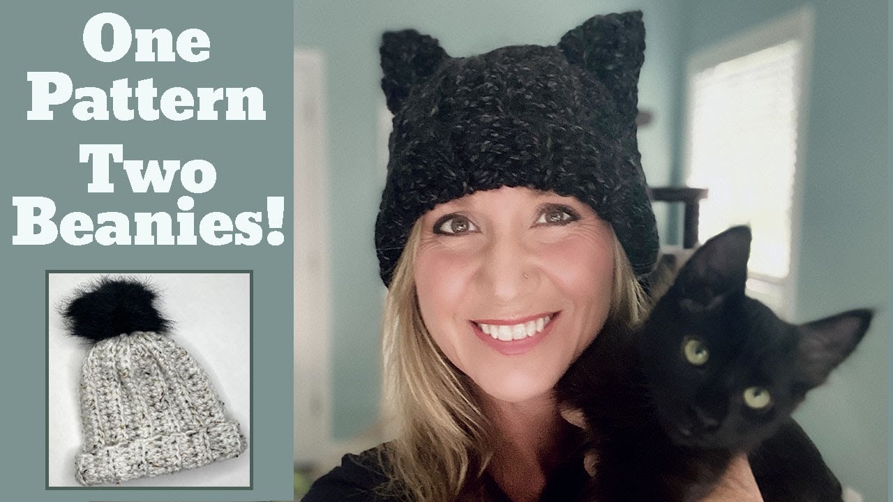 Crochet Cat Hat for Beginners - Plus a Classic Beanie