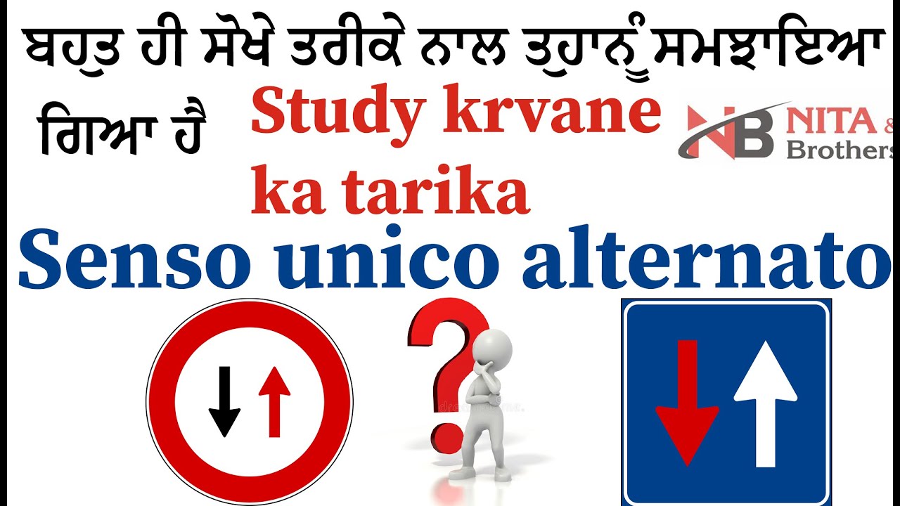 #senso_unico_alternato #patente_in_punjabi #nitaandbrothers
