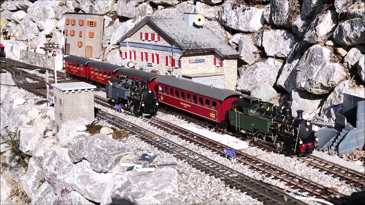Dampfbahn Furka Bergstrecke auf der Allinger Bergbahn (Gartenbahn) LGB HG 4/4 Teil 1