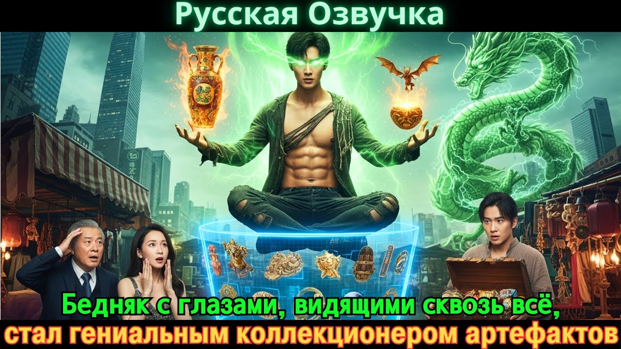 Бедняк с глазами, видящими сквозь всё, стал гениальным коллекционером артефактов #Новые фильмы 2025