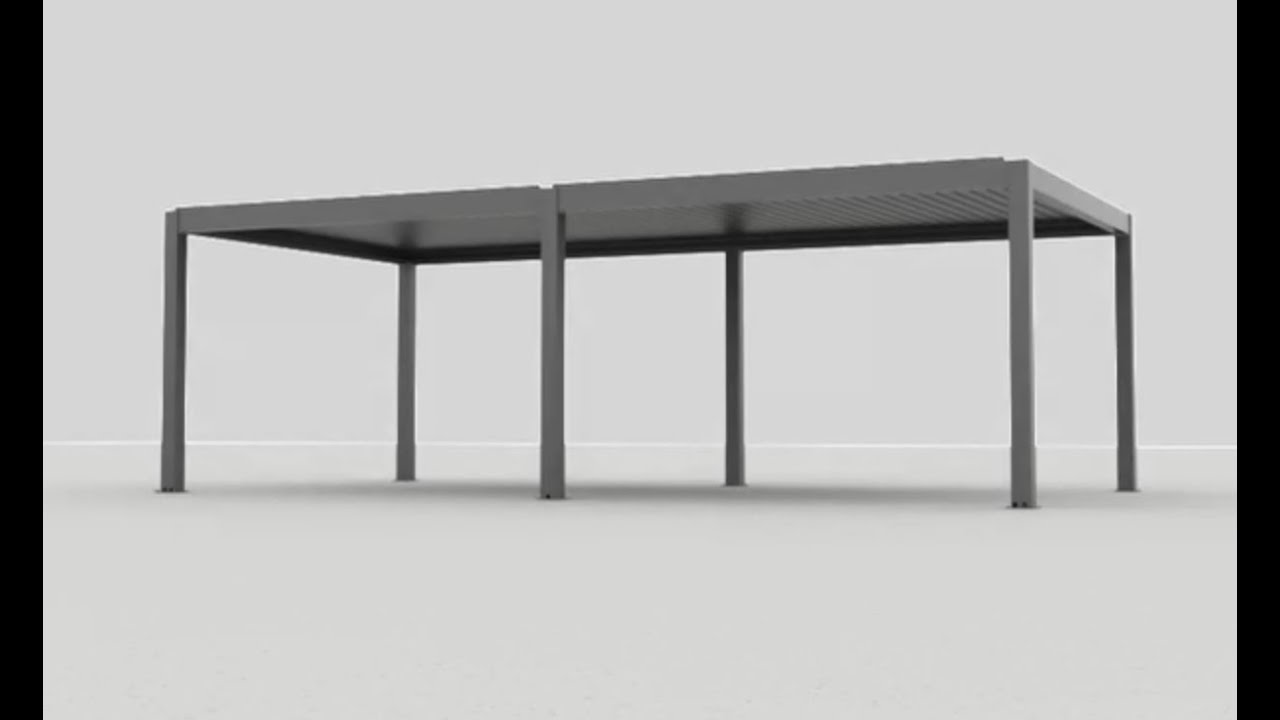 HD 4x8 freestanding heavy duty pergola installation video