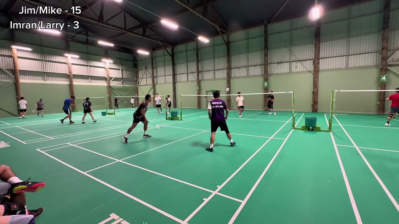 Badminton | Jim & Mike vs Imran & Larry | 18 Feb 2026