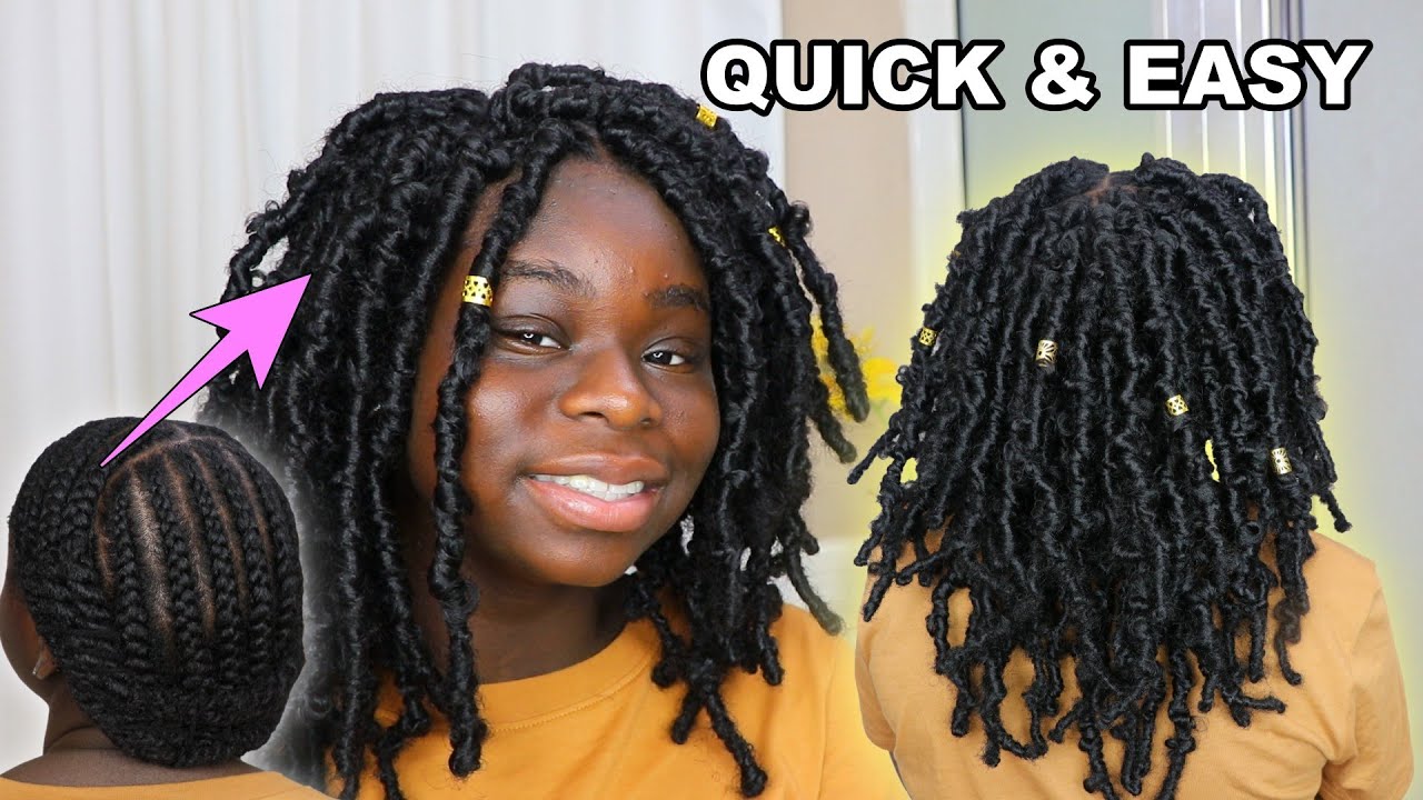 DISTRESSED BUTTERFLY LOCS Bob UNDER 1 HOUR | Karida Butterfly Locs | DiscoveringNatural