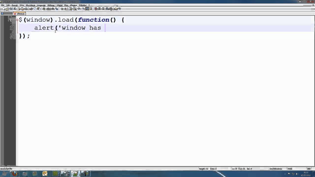 jQuery Tutorial 4 - window load