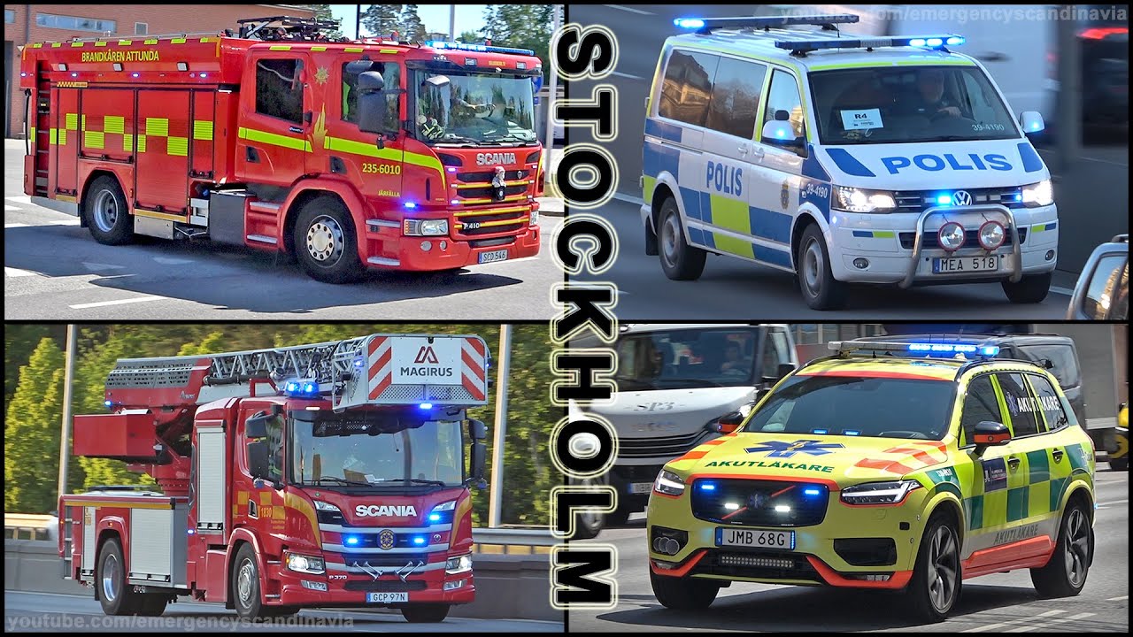 [Stockholm] utryckningar polisbilar, ambulans, brandkår – 2023