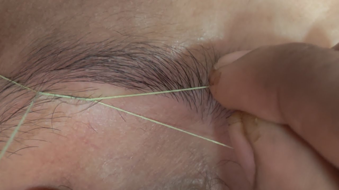 Eyebrow threading uncut video live