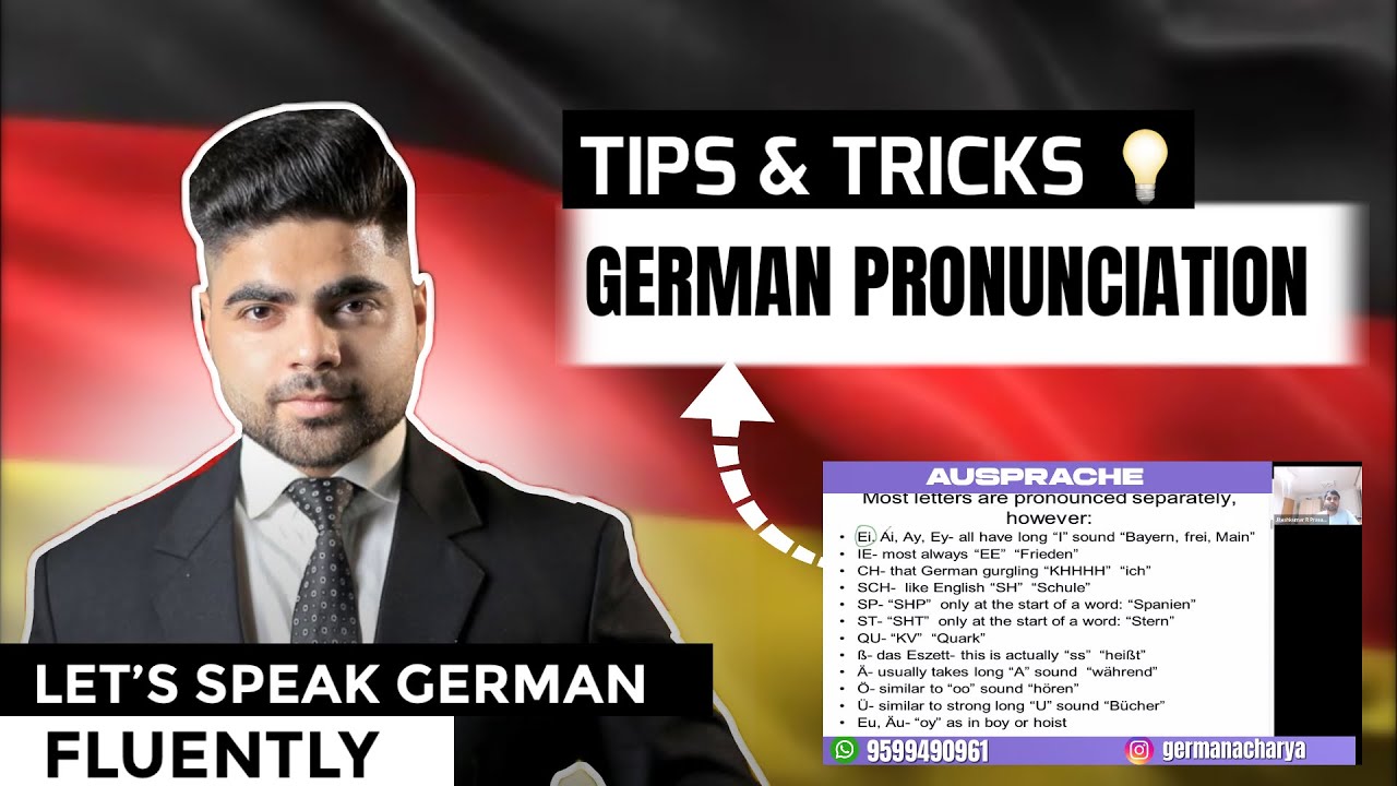 Master the German pronunciation with TIPS and hacks🇩🇪