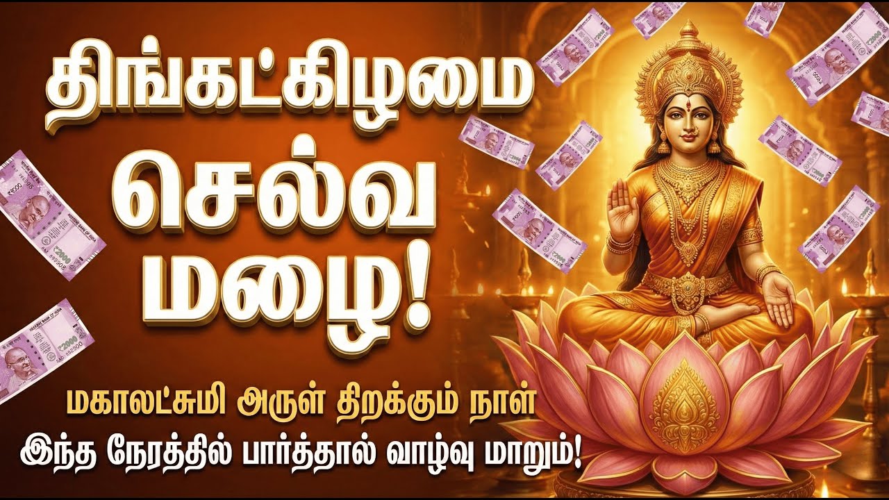 🔴 LIVE | செல்வம் நிலைக்க பாடல் Devotional Lakshmi Monday Mahalakshmi Song for Prosperity & Peace - 3