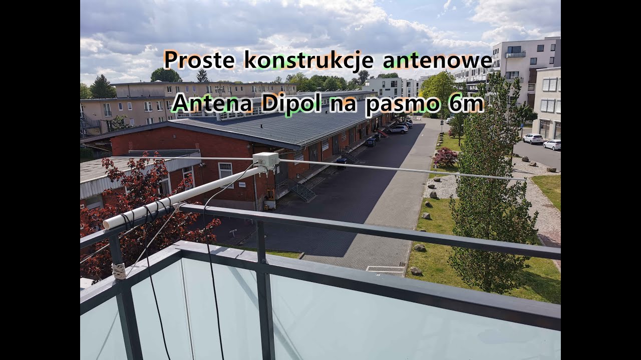 Antena Dipol 6m - prosta antena na pasmo 6m