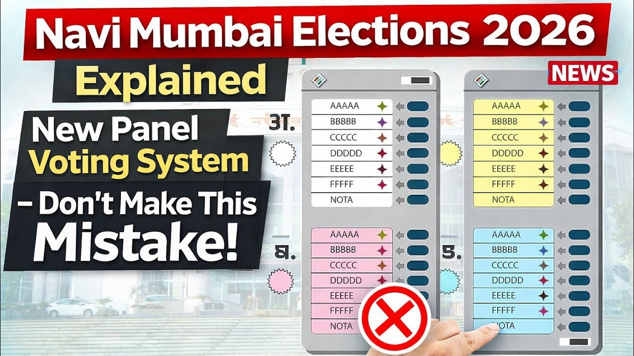Navi Mumbai Elections 2026 Explained | New Panel Voting System &ndash; Don&rsquo;t Make This Mistake!