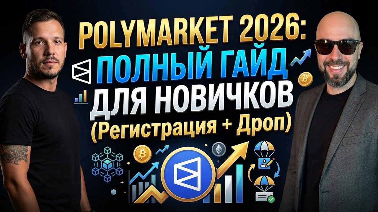 POLYMARKET 2026: ПОЛНЫЙ ГАЙД ДЛЯ НОВИЧКОВ (Регистрация + Дроп)