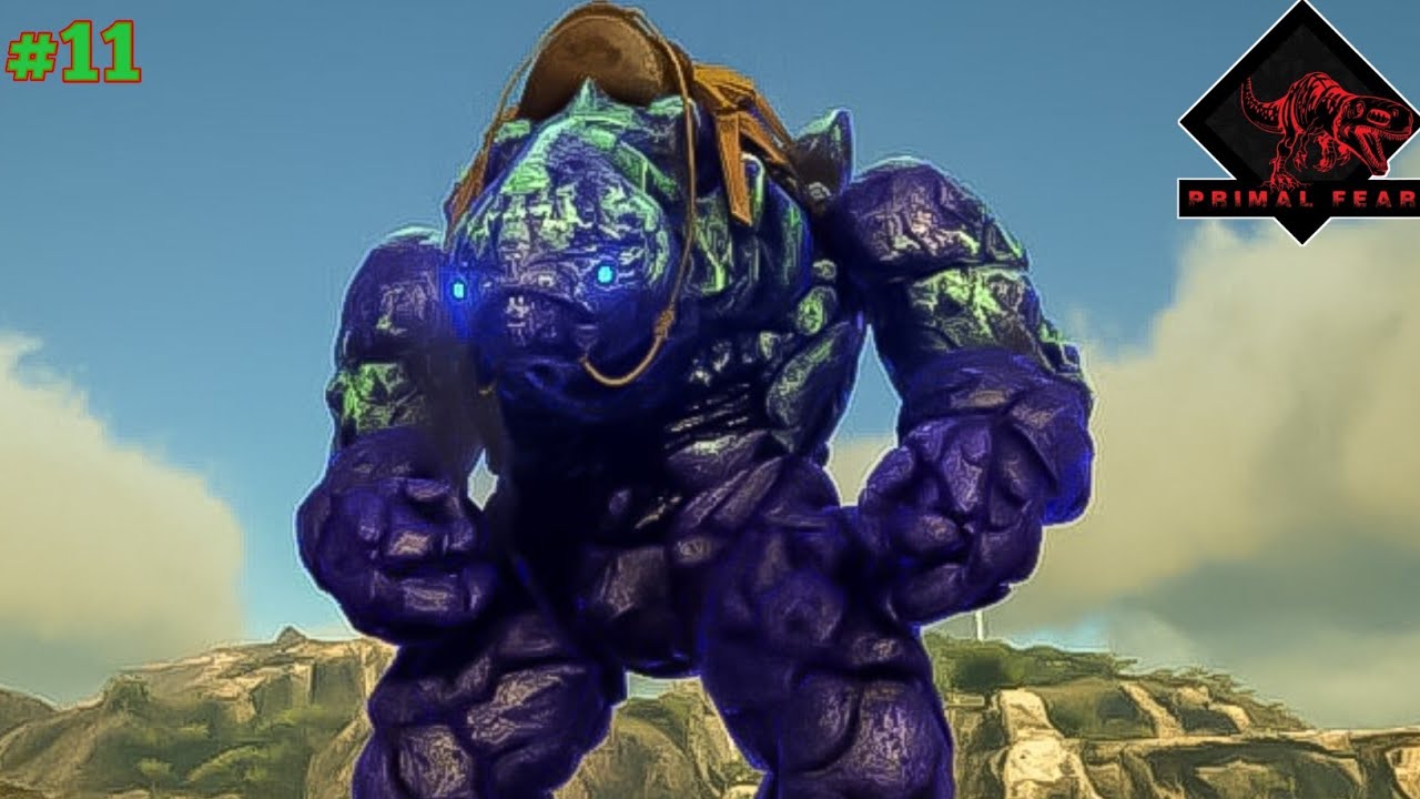Ark survival evolved 🔥 Primal fear 🔥 how to tame celestial Rock Golem EP. 11