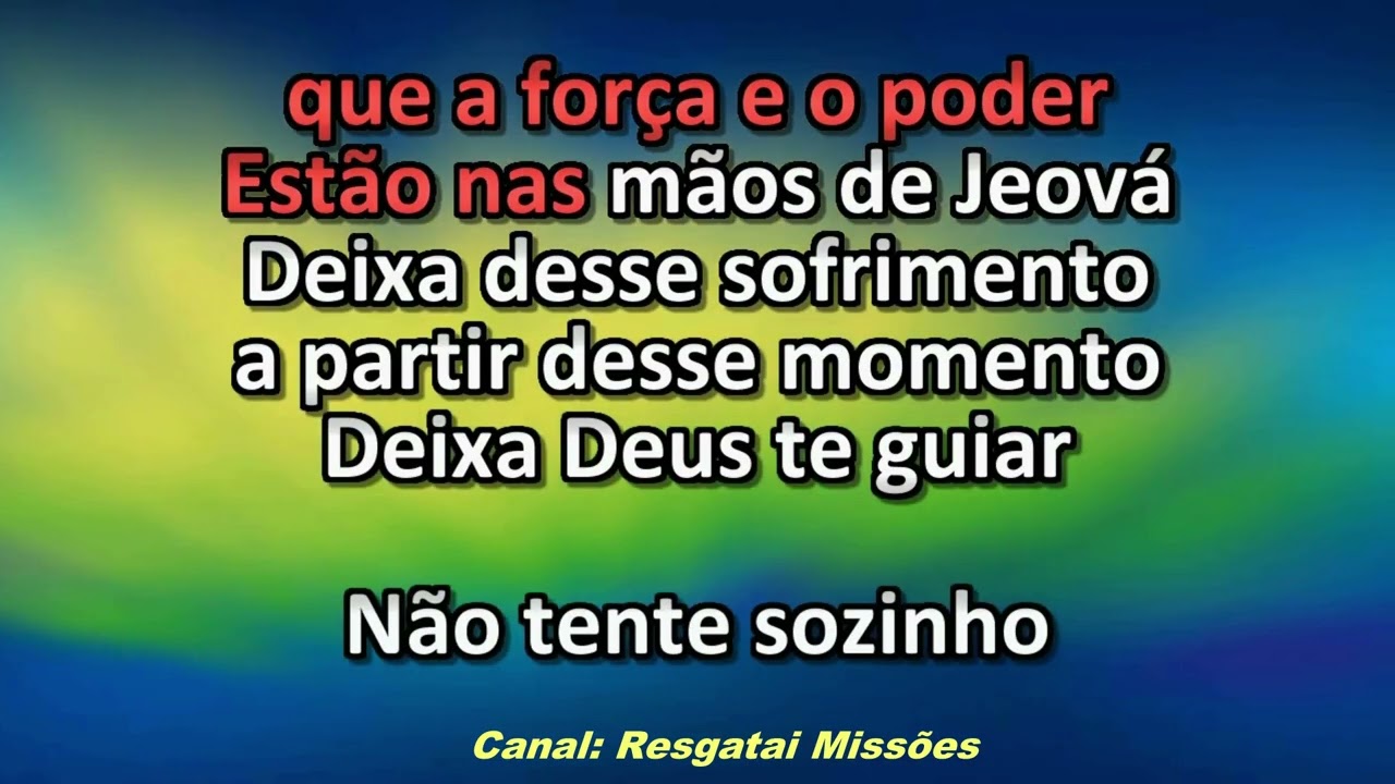 J Neto - Não Tente Sozinho - Playback - Karaokê