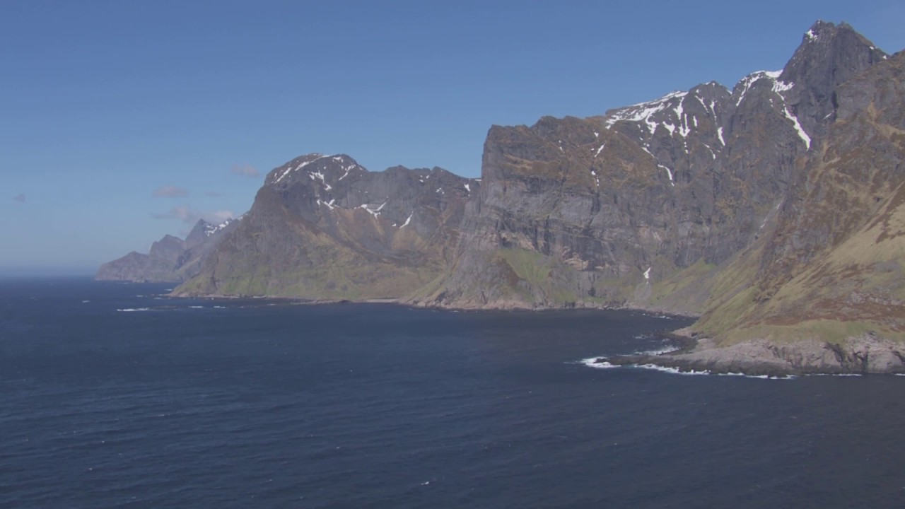 Flying towards Lofoten - Flying Over Norway
