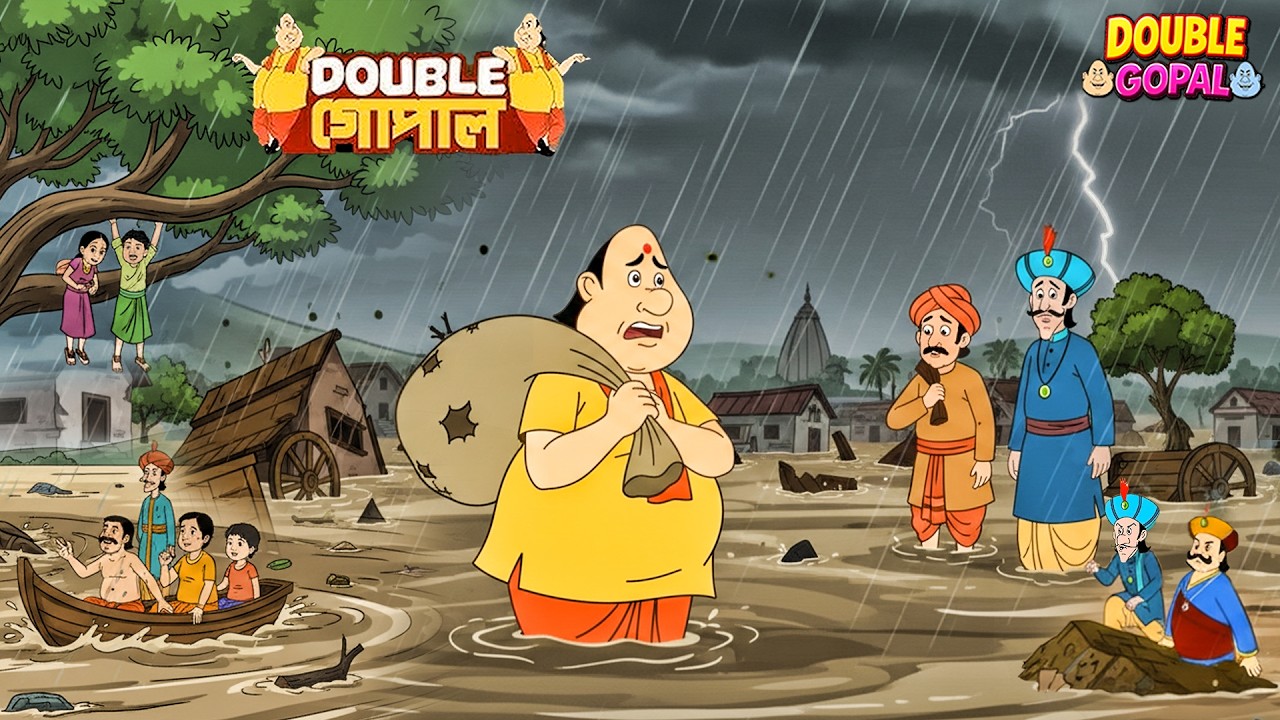 যখন পুরো কৃষ্ণনগর বন্যায় ডুবে গিয়েছিল | গোপালভাঁড় | Gopal Bhar | Most Papular Episode