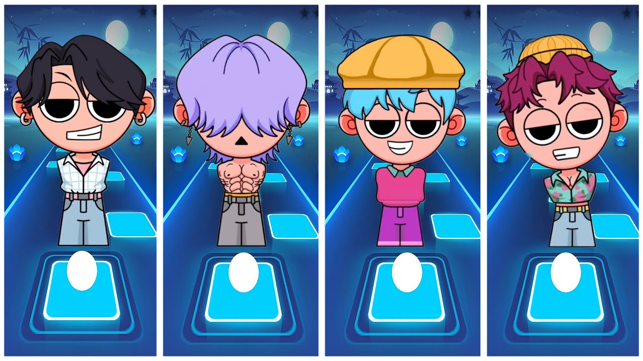 Kpop Demon Hunters 🆚 SAJA Boys 🎮 Tiles Hop EDM RUSH