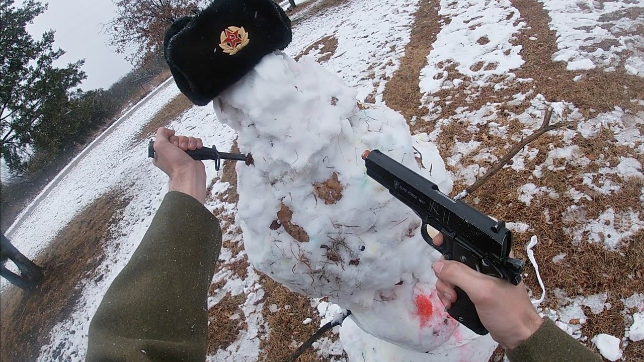 BOCW Takedown In Real Life | Melee Kill on Snowman | IRL