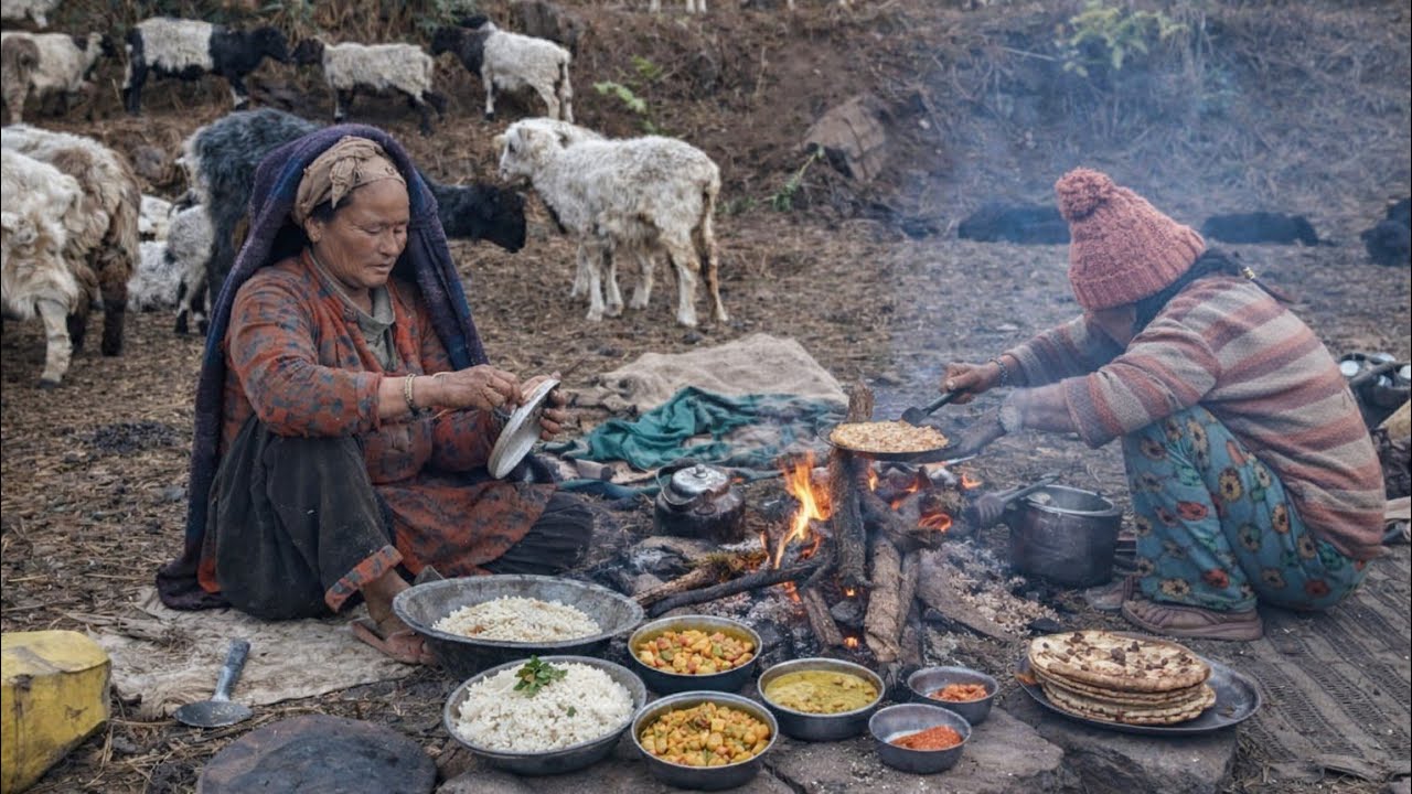 “Himalayan Village Life is Not Easy 😢🔥 Forest Cooking & Hard Work”. Nepali food hub 🇳🇵