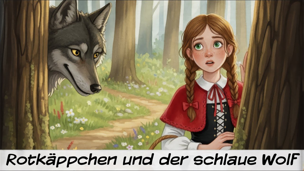 Rotkäppchen und der schlaue Wolf | Märchen der Gebrüder Grimm zum Hören und Mitlesen