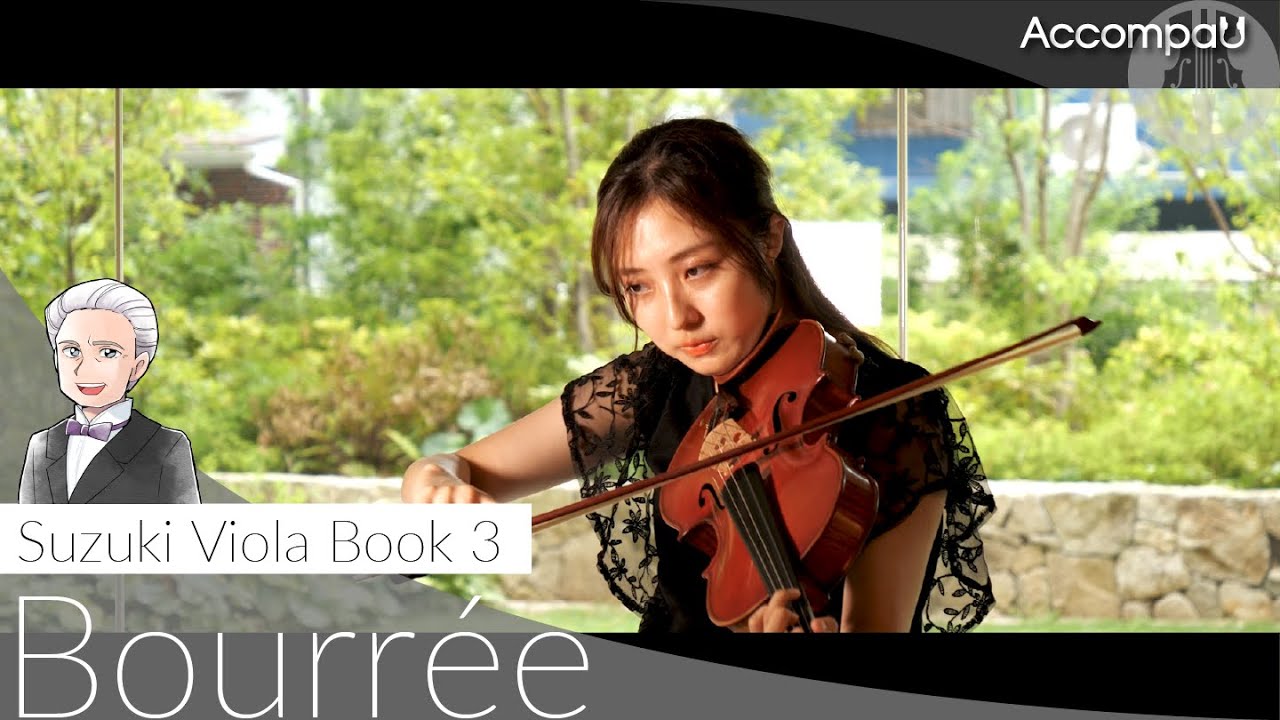 Bourrée | J.S. Bach  | Suzuki Viola Book 3【Recital Version】