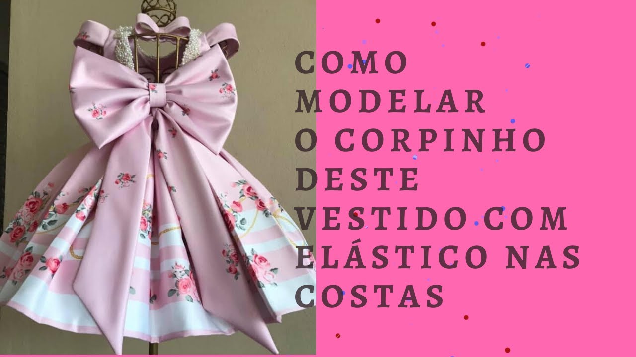 COMO FAZER este MARAVILHOSO VESTIDO com detalhe de ELÁSTICO nas COSTAS. PARTE 01. PAP COMPLETO.