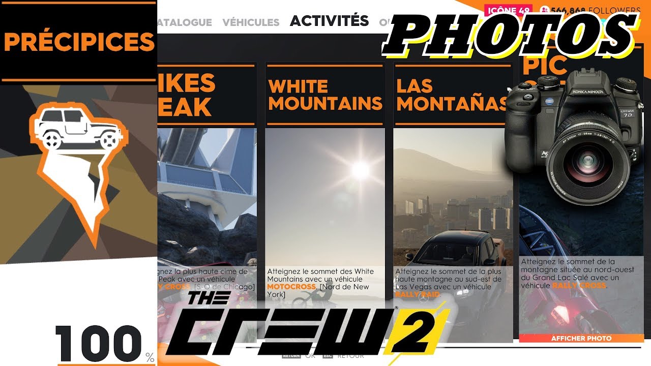 THE CREW 2: Toutes Les Photos Album PRECIPICES - Localisation / Position