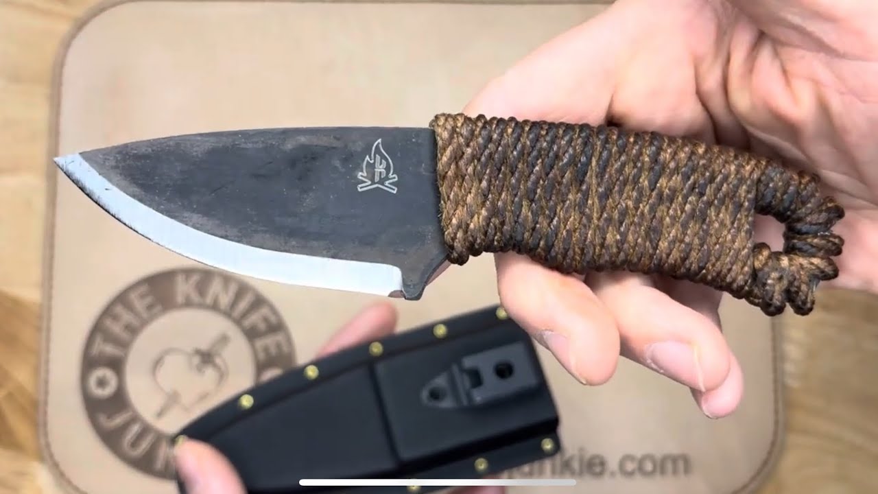 Knives by Nuge Primitive XL with New Ambidextrous Sheath  -- Up Close