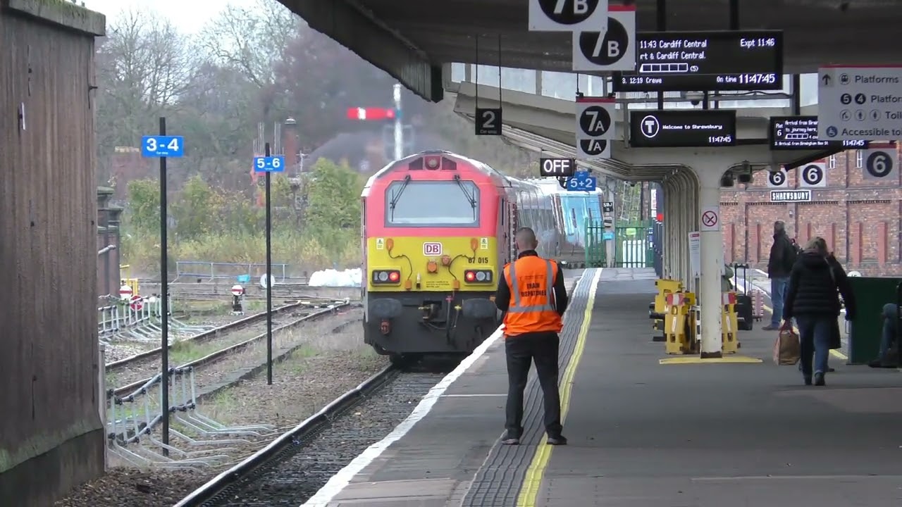 Shrewsbury & Wilmslow 22/11/25 Classes 37/47/56/66/67/88/44871/DR #railway  #locomotives #trains