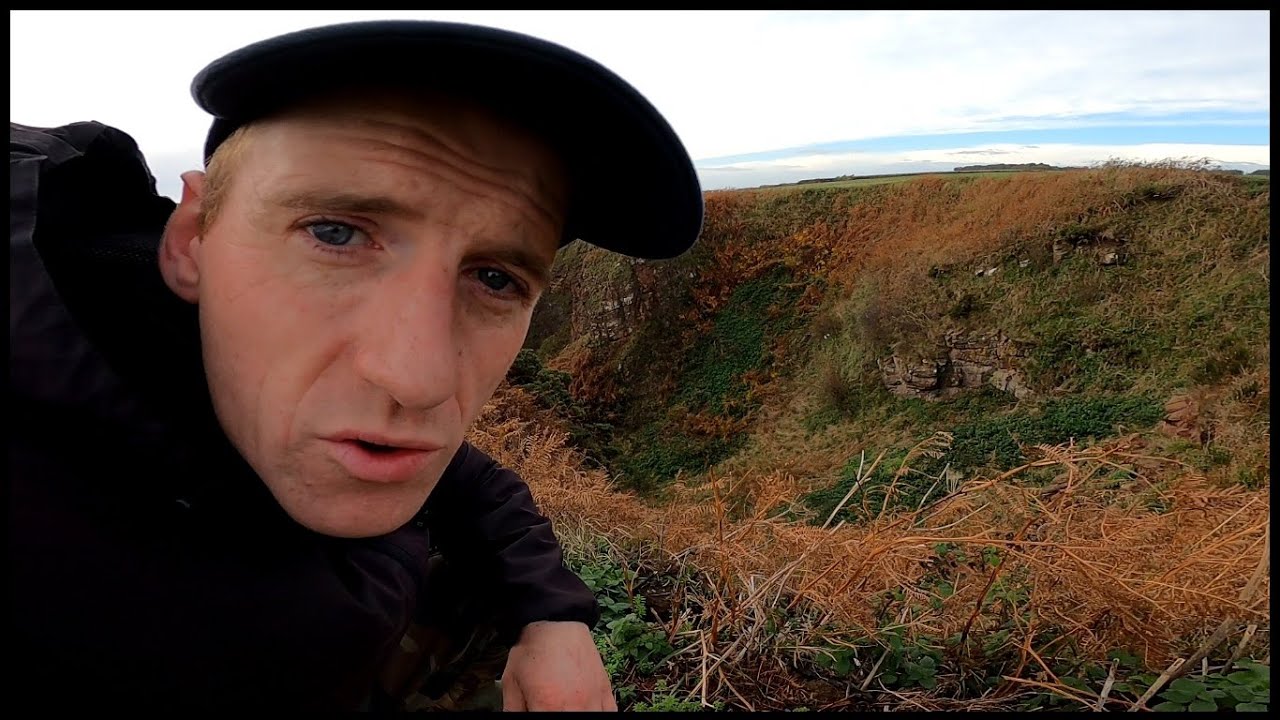 Exploring DANGEROUS Collapsed Sea Cave - AUCHMITHIE Scotland
