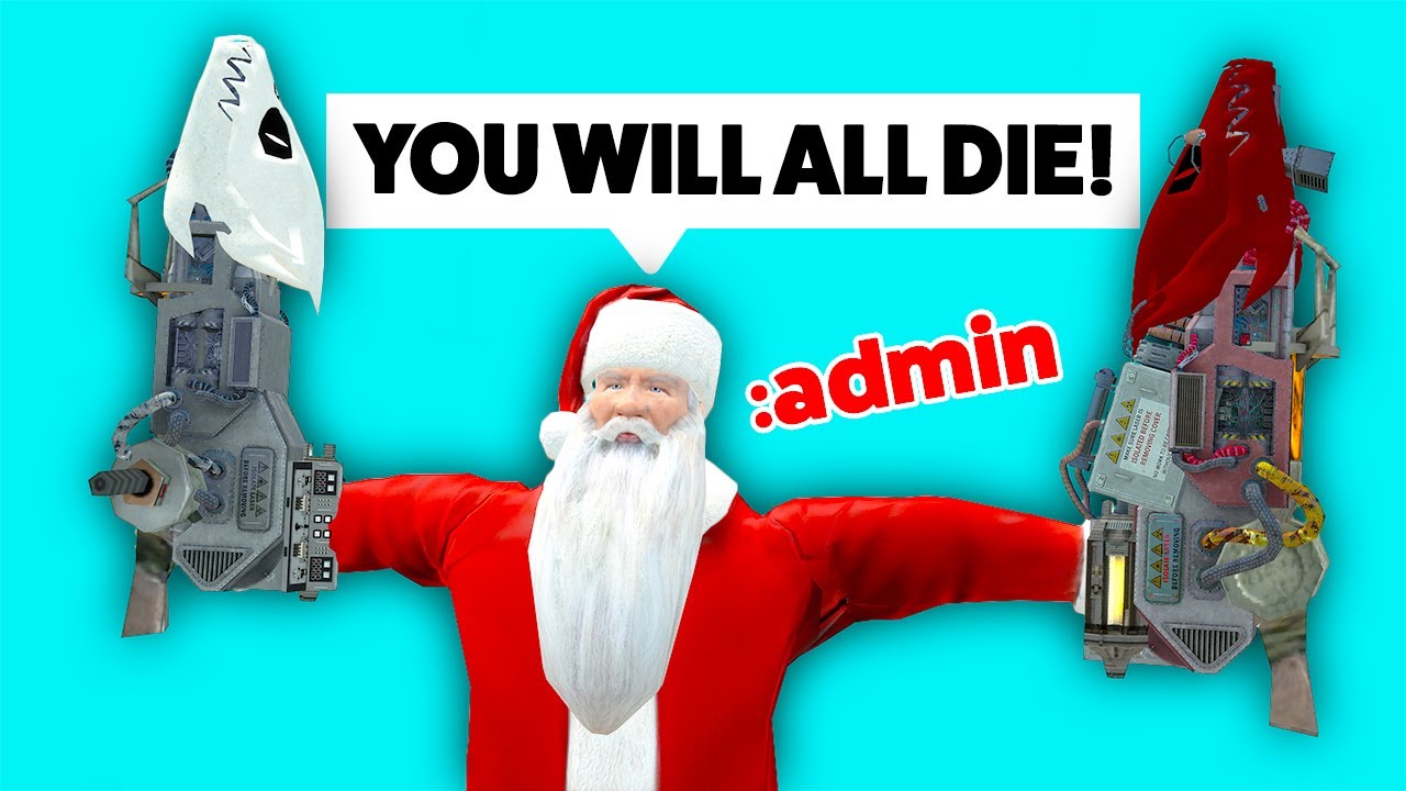 Admin Abusing Santa But I give gifts of death - Gmod darkrp admin abuse trolling