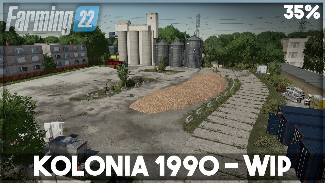 Work In Progress🔨 KOLONIA 1990 🔹35%🔹 Nowe tereny, obiekty i plac przeładunkowy