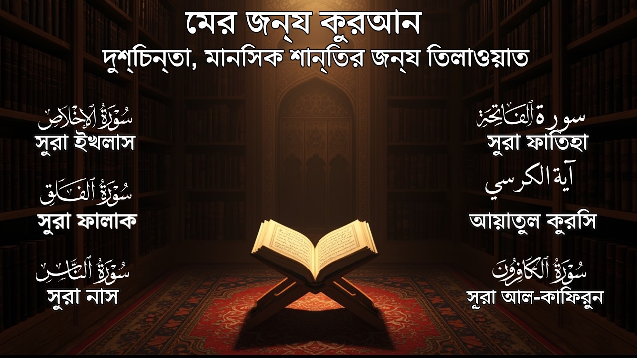 কালো জাদু , কু-নজর, জ্বীন থেকে বাঁচুন |  [Al-Fatiha, Ayatul Kursi, Amana Rasulu, 4 Quls ]