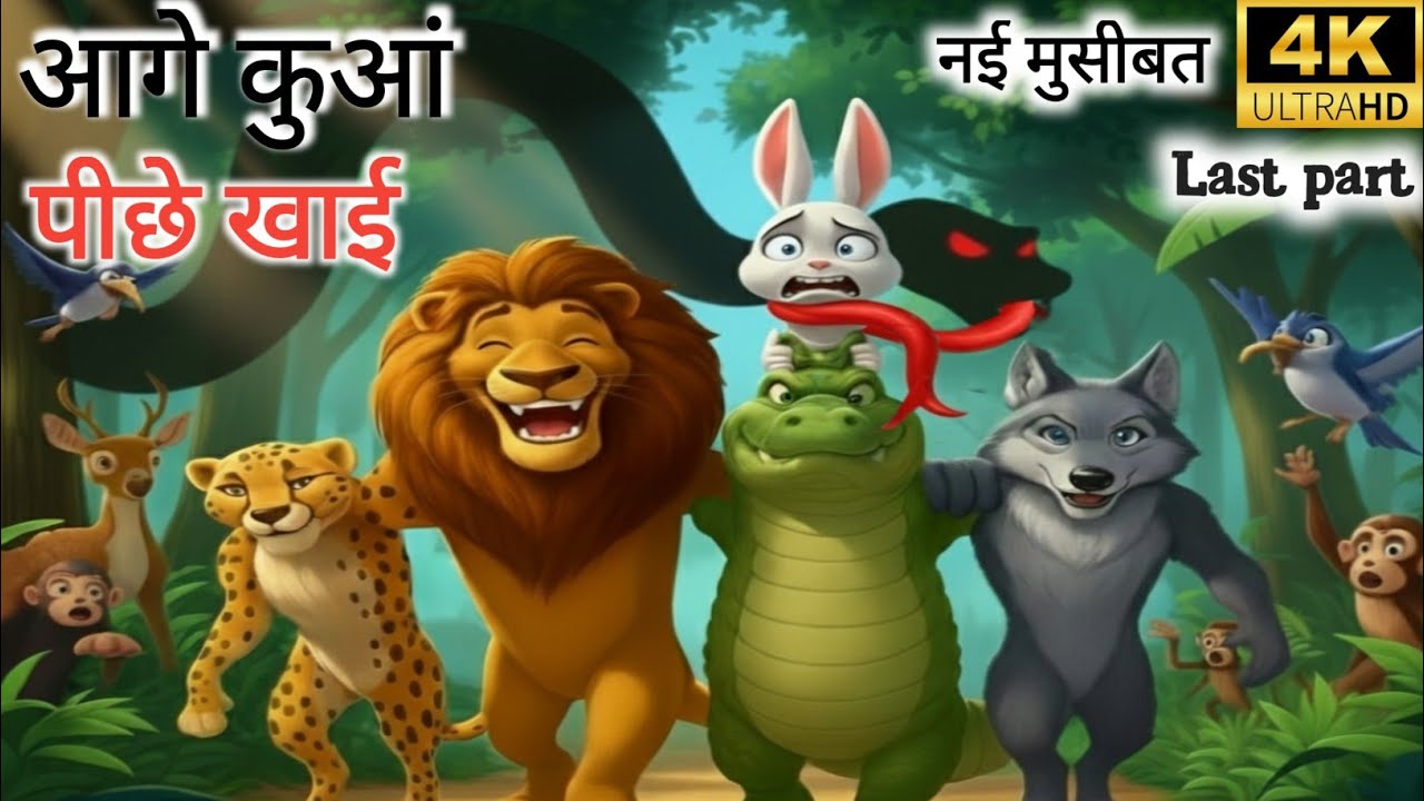 Last part.आगे कुआं,पीछे खाई। हिंदी कहानी,#animationstory #moralstories#tbr toonz