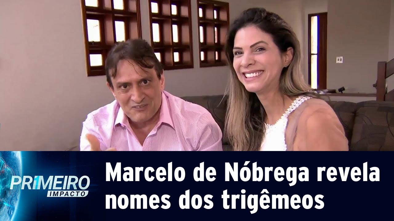 Marcelo de Nóbrega revela nomes dos trigêmeos e fala sobre infarto | Primeiro Impacto (02/05/19)