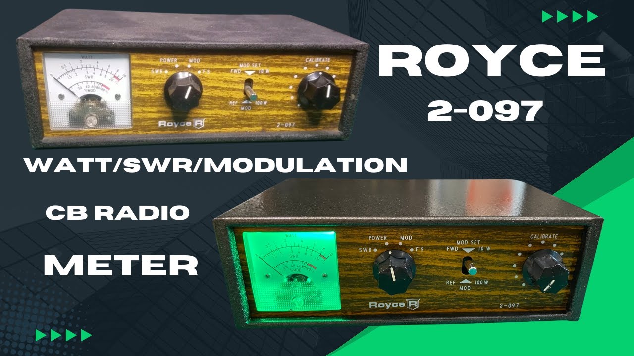 Royce 2-097 3 Way SWR WATT MODULATION Meter Servicing