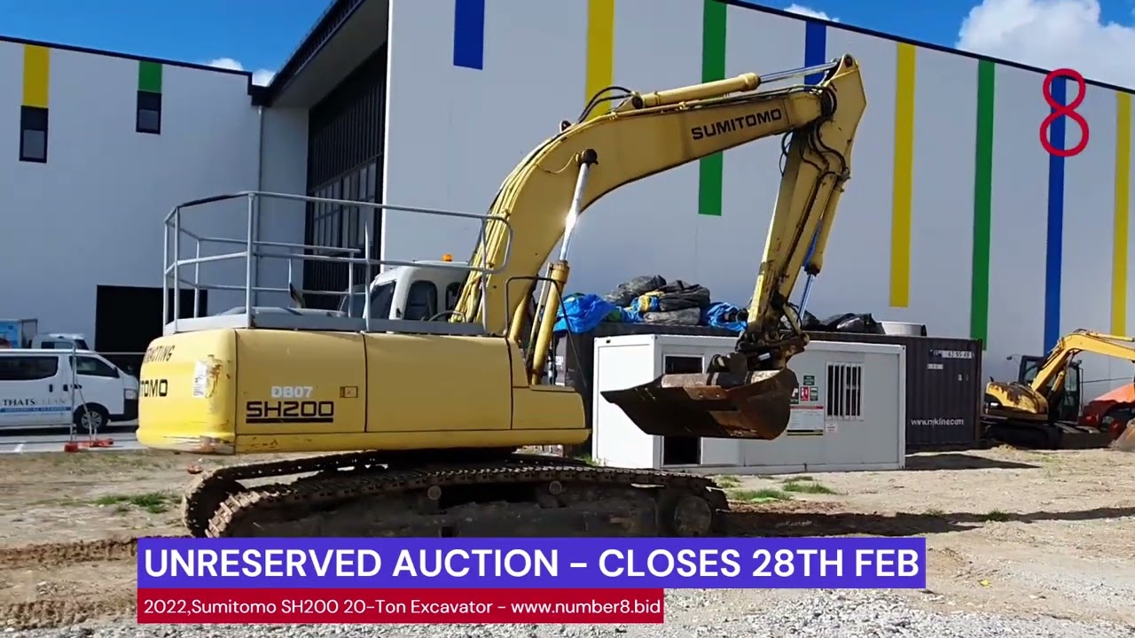 Sumitomo SH200 20 Ton Excavator walkthrough   number8 bid