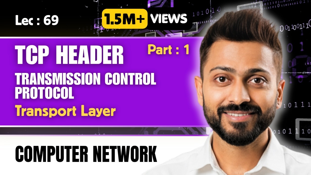 Lec-64: TCP: Transmission control protocol | TCP Header | Transport layer | part -1