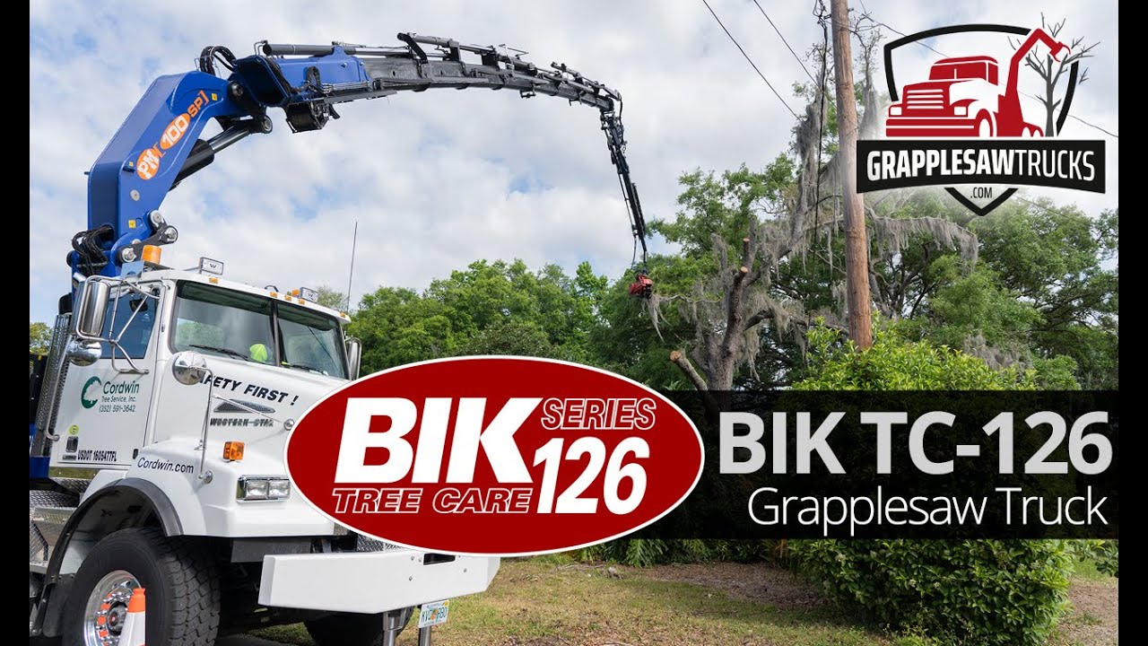 BIK TC-126 Grapplesaw Truck Mecanil SG280 - 126 feet of reach! (2022) - Remote Control tree Removal