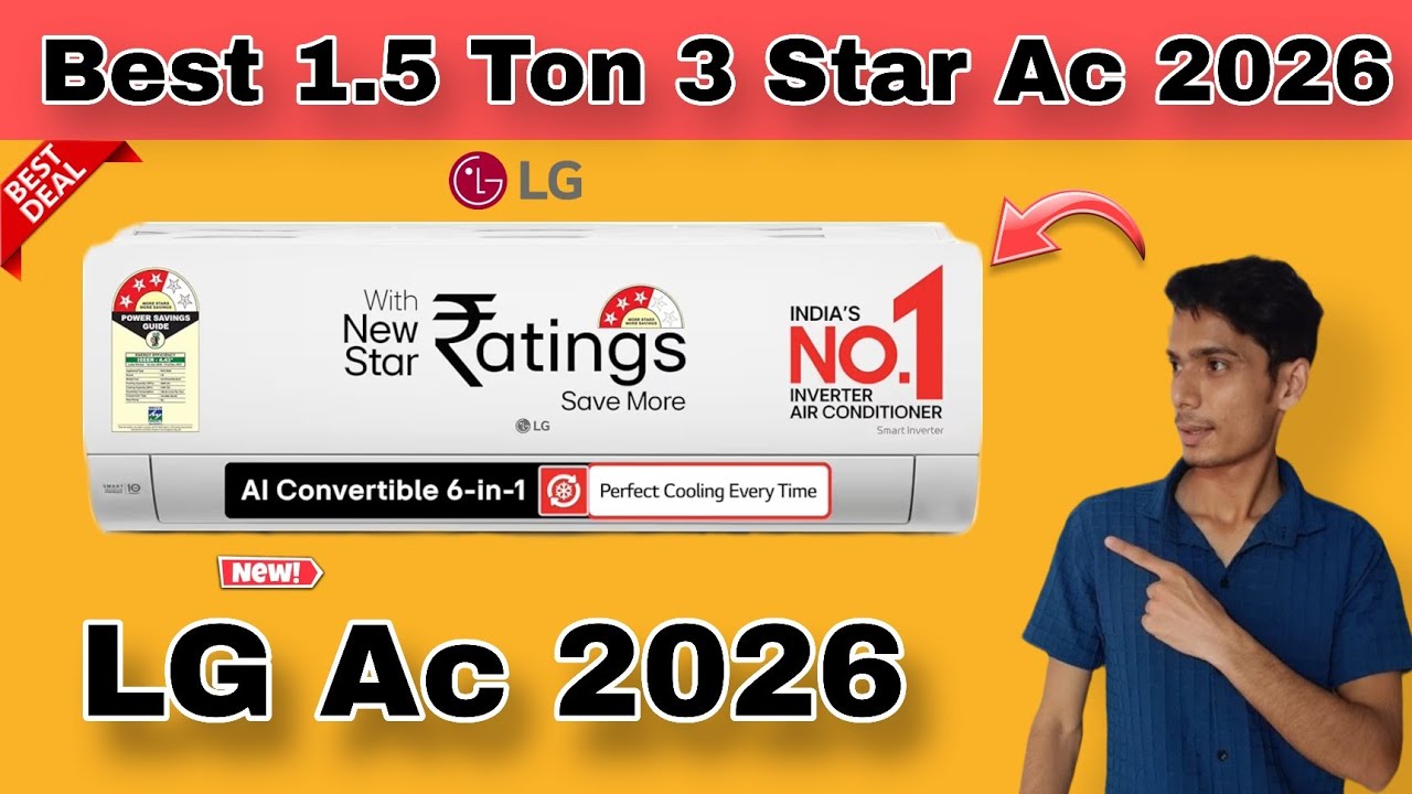 LG Ac 2026 Model🔥| best 1.5 Ton 3 Star Ac 2026💥 | Best ac in India #airconditioner #lg