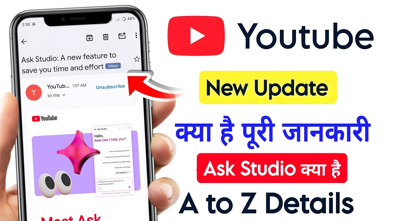 ask studio a new feature to save you time and effort youtube | ask studio youtube ka new ai tool