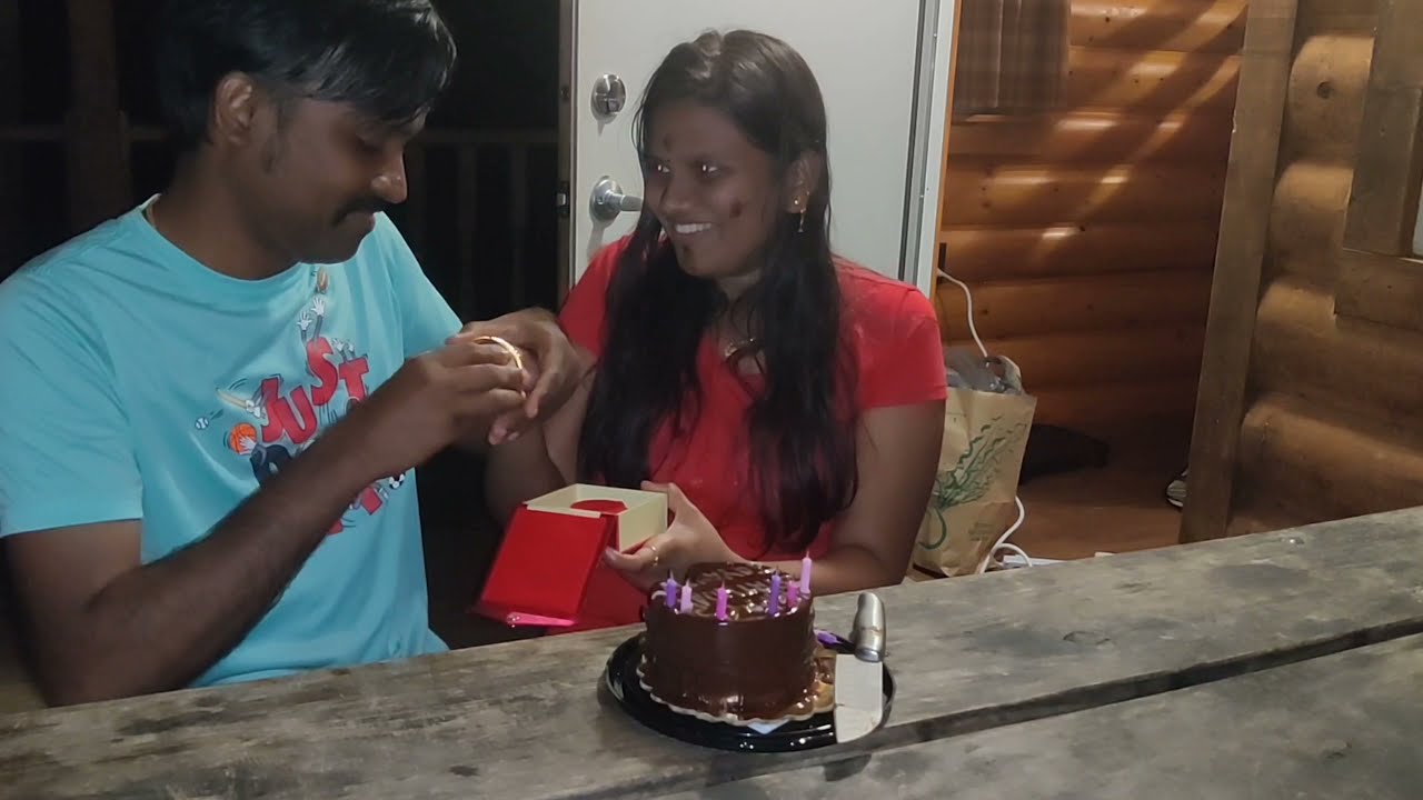 பிறந்தநாள் கொண்டாட்டம் | My Husband's Birthday Surprise in Forest |  Unexpected Birthday video