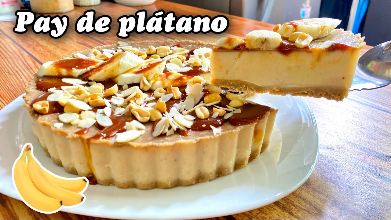 Pay de plátano SIN HORNO¡ Si tienes plátanos prepara este postrecito delicioso