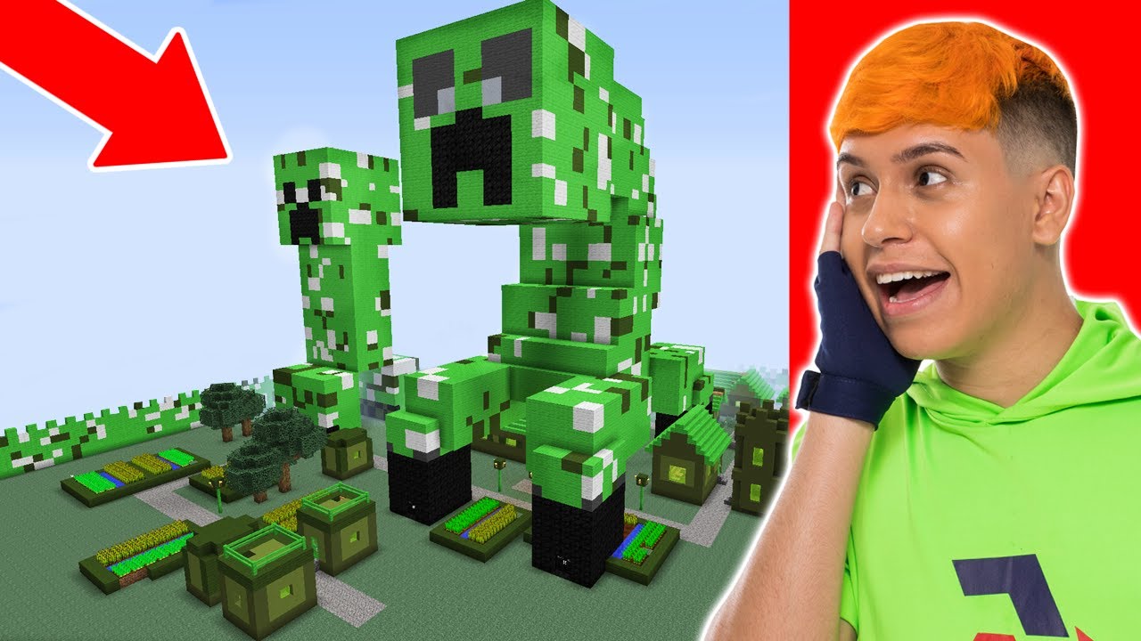 ENCONTRAMOS A VILA SECRETA DOS CREEPERS MUTANTES NO MINECRAFT!!