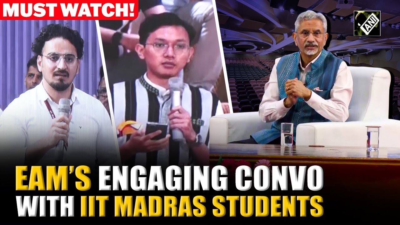 Watch! EAM Jaishankar’s engaging conversation with IIT Madras students, takes multiple questions