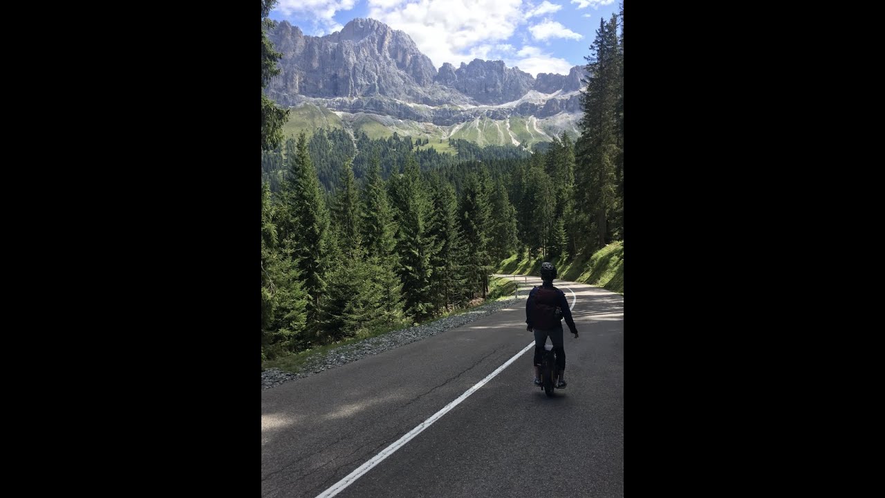 EUC ride from Innsbruck Austria to Verone Italy -  South Tyrol -  Dolomites - Lake Garda - Verona.
