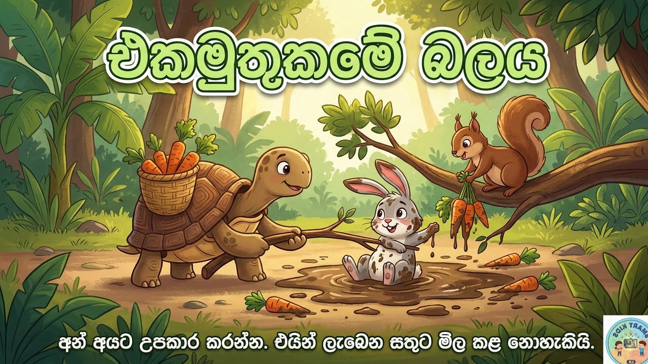 එකමුතුකමේ බලය | Sinhala Lama Katha | Moral Stories for Kids