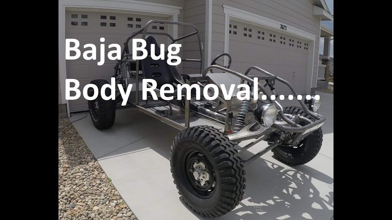 Taking the body off the Baja Bug