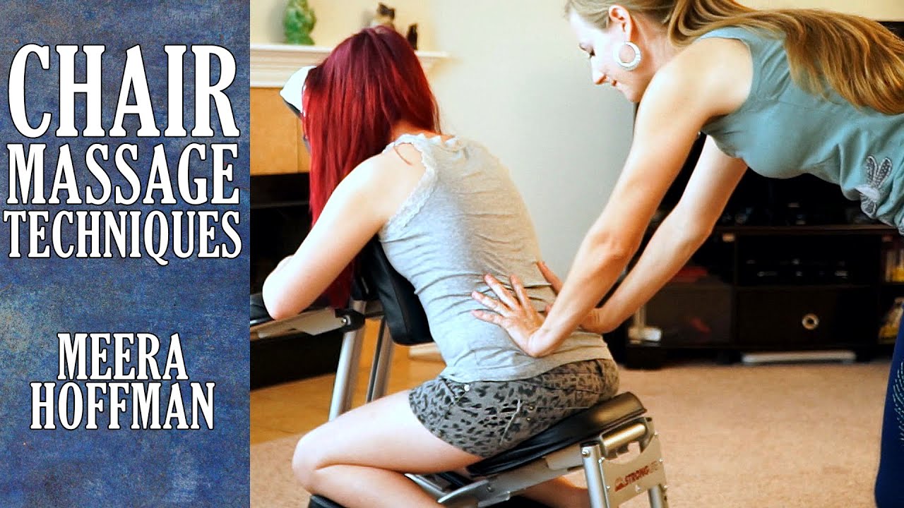 Chair Massage Techniques for the Back, Relaxation, Back Pain Relief, Austin Chair Massage