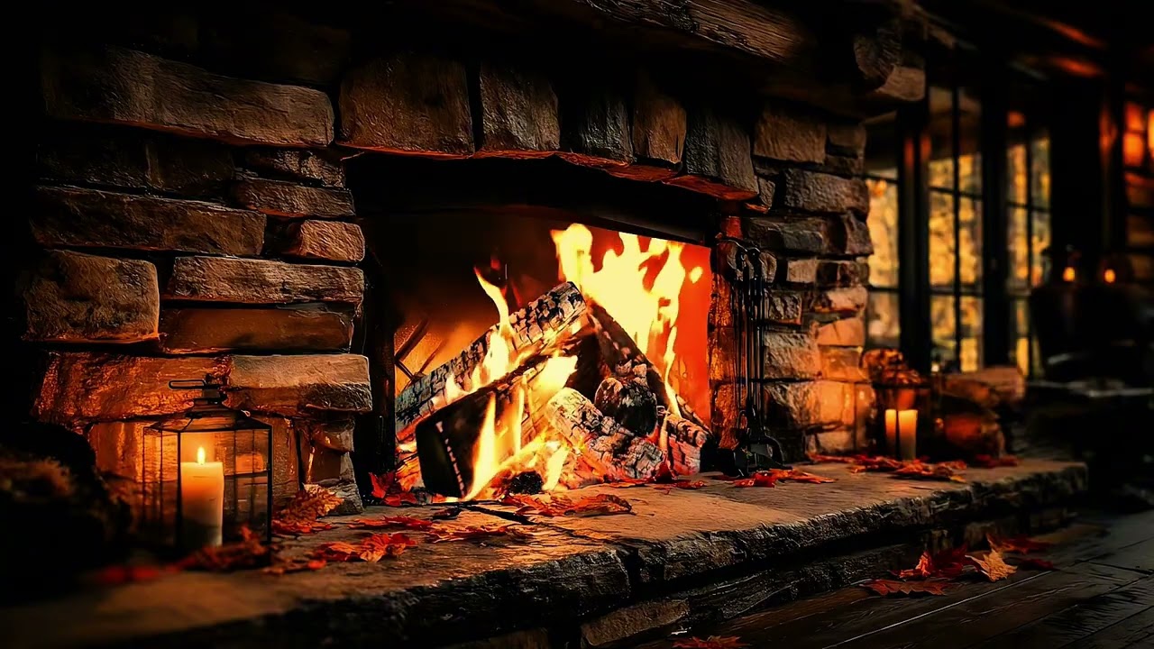 Cozy Fireplace Sounds 🔥 Relaxing Crackling Fire for Sleep, Study & Peace
