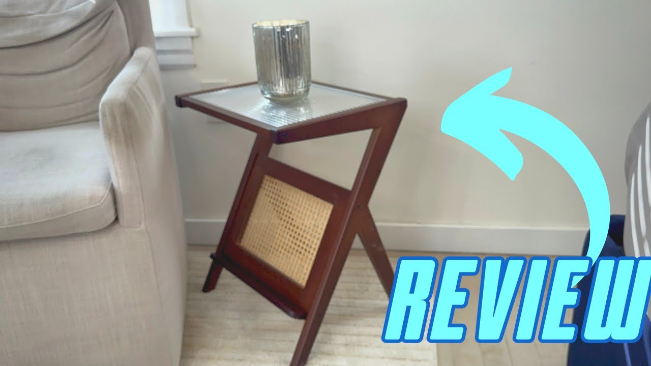 One minute Review: Bamworld Rattan Side Table, Boho Night Stand